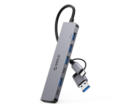 Hub USB Orico USB-A/USB-C - 4x USB-A 2.0, 1x USB-A 3.0, 2x USB-C 2.0 - sza